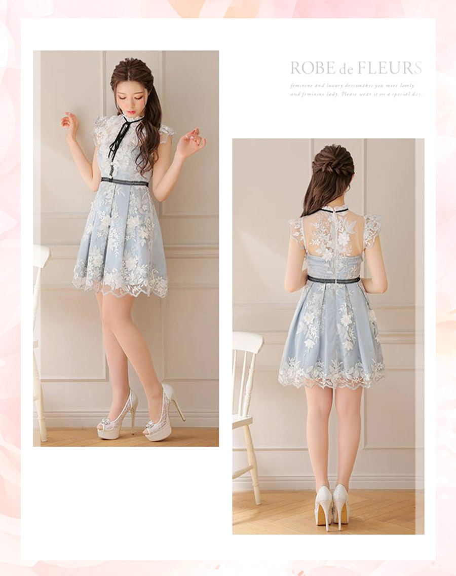 ROBE de FLEURSフラワードレス 春ドレス