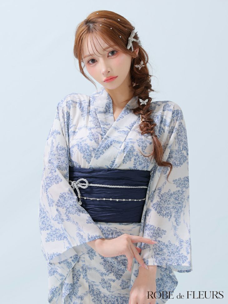 フラワープリント ガーリー ビジュー 選べる2点or3点SET