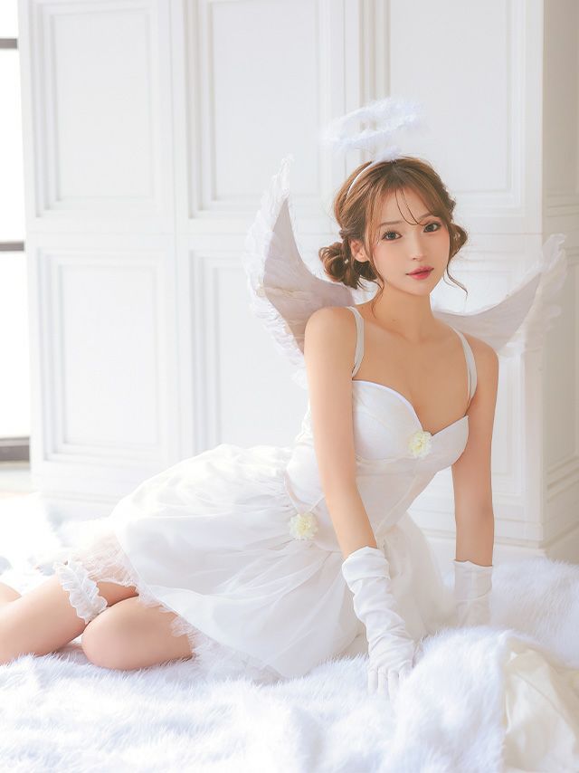 羽付き ホワイトエンジェル 衣装5点セット