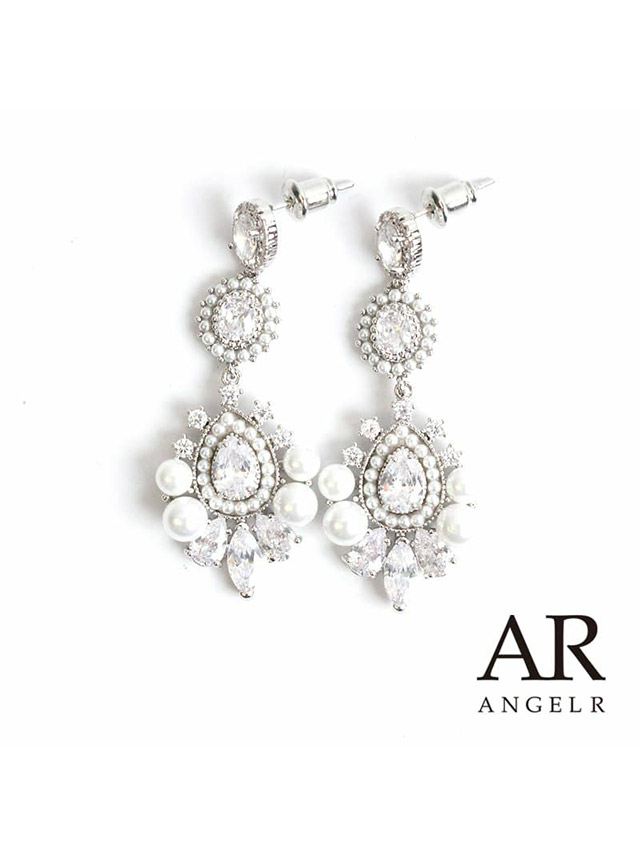 パール ストーン ピアス