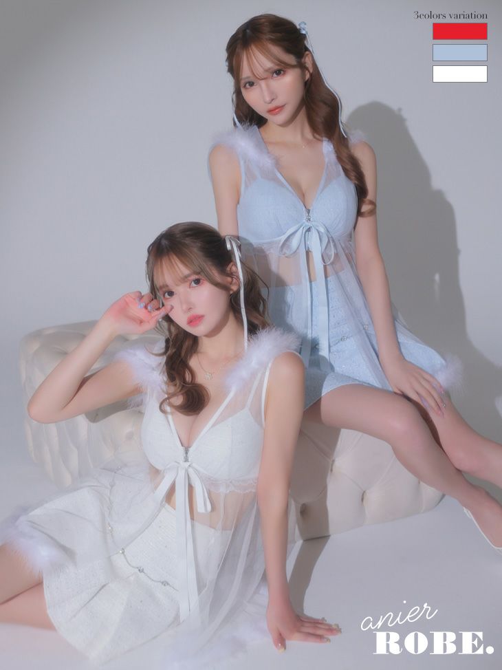 ベビードールツイードジップセットアップ サンタコスドレス