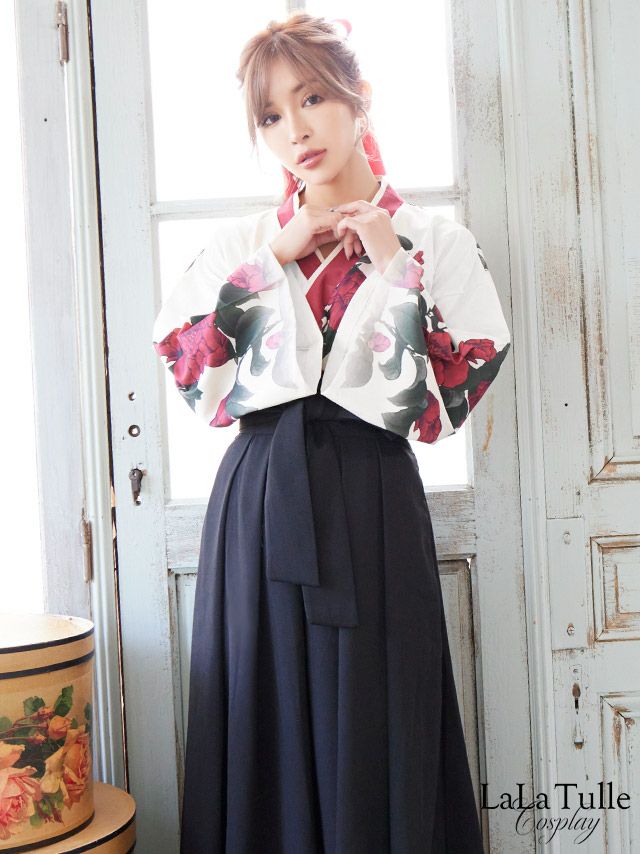 袴 個性的 ロング丈 レトロ 大正ロマン 和装 衣装3点セット