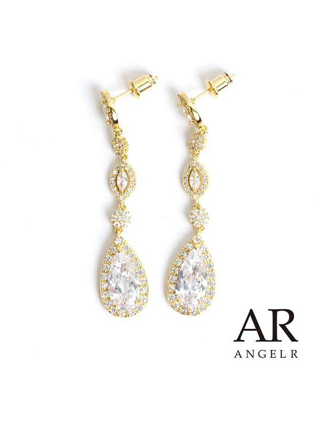 ストーン エレガント ピアス